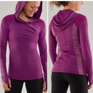 Lululemon run for your life pullover hoodie in dewberry size 4